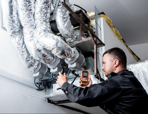 Photograph of LEV Thorough Examination and Testing (TExT)